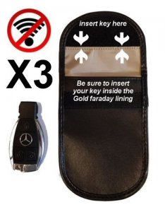 Faraday Bag Signal Blocker Safe Car Keyless Entry Fob Signal Blocker Block 3X