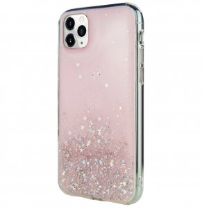 Case For iPhone 11 Pro Switcheasy Pink Starfield Quicksand Style