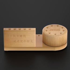 Screwdriver Holder Rotating AMAOE M62 Bamboo Multifunction Storage Rack