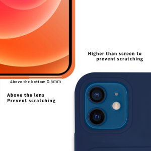 Case For iPhone 11 Pro Max With Silicone Card Holder Orange