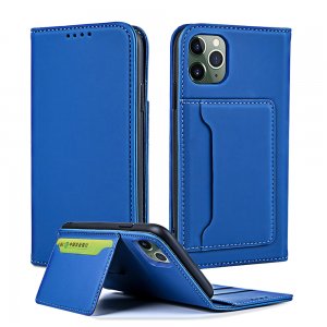 Case For iPhone 12 Pro Max 6.7 Blue Luxury PU Leather Wallet Flip Card Cover