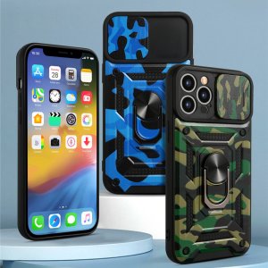 Case For iPhone 13 Pro in Sea Blue Hybrid Armoured Cover Shockproof