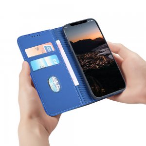 Case For iPhone 12 12 Pro 6.1 Blue Luxury PU Leather Wallet Flip Card Cover