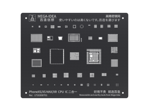 Reballing Stencil For iPhone XR XS XS Max MEGA IDEA Black