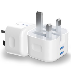 Plug For Tablets iPad 45W Folding Fast Charger Plug PD USB C Dual Port