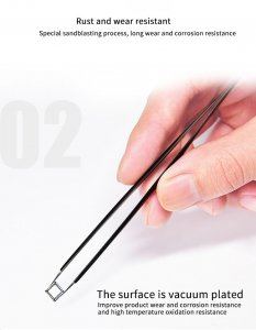 Tweezers QianLi iNeeZY Handmade Polished Non Magnetic Stainless