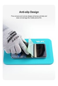 Relife RL-004DM Silicone Pad With Camera Cut Out For Screen Protector Application