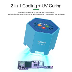 UV Curing Lamp with Cooling Fan Relife RL014C For Phone Logic Board Repair