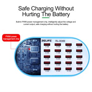 30 Port Charging Master Relife RL304M Intelligent High Power