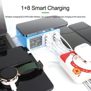 8 Port Charging Station Relife RL304S High Power Fast USB LED Display