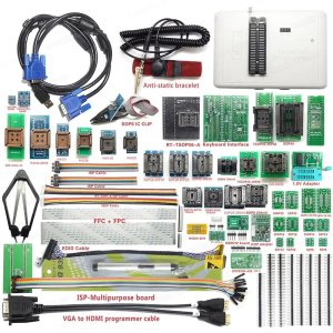 RT809H EMMC NAND FLASH Programmer With 51 Adapters Plus BGA63 and BGA64 Sockets