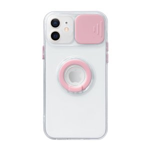 Case For iPhone 12 Pro Max in Pink Camera Lens Protection Cover Soft TPU