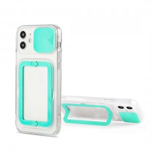 Case Soft TPU For iPhone 13 Pro in Green With Camera Lens Protection