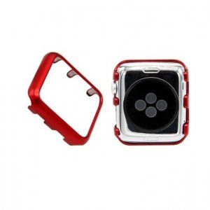 Case Screen Protector For Apple Watch Series SE 6 5 4 40mm Red