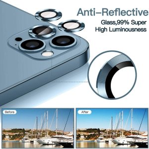 Camera Protectors For iPhone 12 Pro Set Of 3 Glass Silver