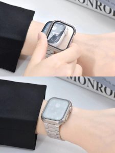 Case For Apple Watch and Glass protector 45mm 360 Protection