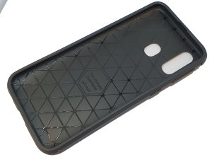 Case For Samsung A40 Carbon Style Gel Silicone