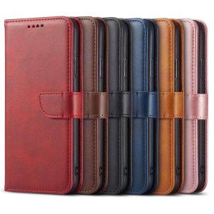 Case For Samsung S21 S30 Luxury PU Leather Flip Wallet Red