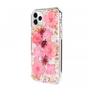 Case For iPhone 11 Pro Max KDOO Flowers Pink