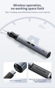 Rechargeable Precision Cutting Pen QianLi DM360 iHandy Polishing Grinding