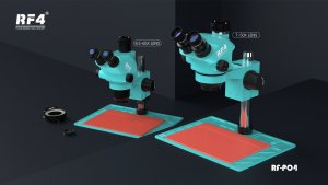 Alloy Microscope Stand Base With Heat Insulation Silicone Pad Repair Station RF4