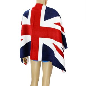 100% Cotton Beach Towel With British Flag Design