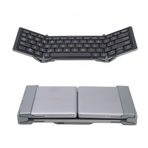 Bluetooth Keyboard For Android iOS Windows Tri Fold Black