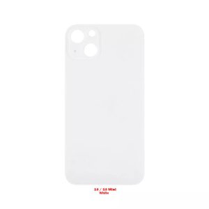 Glass Back For iPhone 13 Mini Plain In White