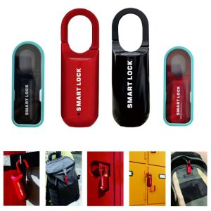 Smart Fingerprint Padlock Biometric Black for Luggage Suitcase Locker Waterproof Portable Keyless Lock Anti-Theft Lock