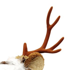 Reindeer Antlers Headband for Christmas Festive Brown