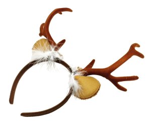 Reindeer Antlers Headband for Christmas Festive Brown