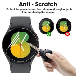 2 x Hydrogel Screen Protector Full for Samsung Galaxy Watch Series 6 5 4 3 2 Active Fit