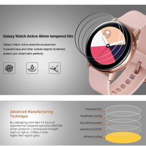 2 x Hydrogel Screen Protector Full for Samsung Galaxy Watch Series 6 5 4 3 2 Active Fit