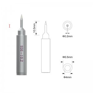 Superfine Straight Soldering Tip QianLi 936 I0.2 For Micro Soldering