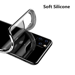 Case For iPhone 11 Clear Silicone With Silver Edge