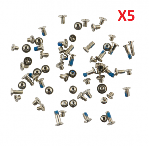 For iPhone 6 Pack of 5 Screw Set With Silver Bottom Screws