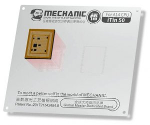 Reballing Stencil For A14 CPU Mechanic iTin 50