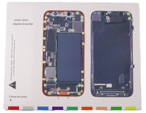 Magnetic Screw Mat For iPhone 12 Mini Phone Repair Disassembly Guide