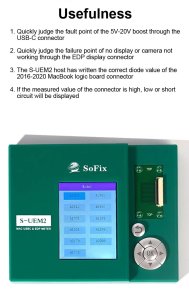 SoFix S UEM2 For Mac USB C EDP Meter