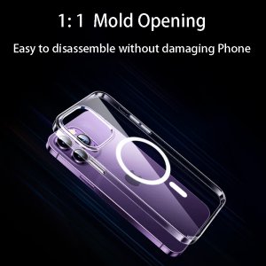 Case For iPhone 15 Shockproof Transparent Magnetic