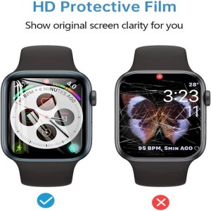 Hydrogel Screen Protector For Apple Watch Series 9 8 7 6 SE 5 4 Ultra 2Pcs Full