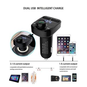 Budi Wireless Bluetooth Transmitter UK FM MP3 Player USB Car Charger Adapter