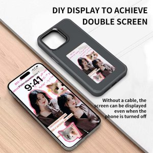 Case for iPhone 14 Pro Max With NFC E Ink Ai Smart Display for Photos / Images