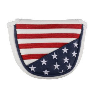 USA Flag Golf Half Mallet Putter Club Cover Headcover