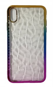 Silicone Case For iPhone XS Max Rainbow Diamond