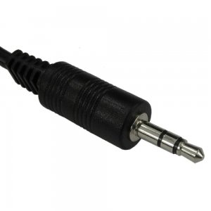 AUX Cable To 3.5mm Jack Audio 1.2m Long Black Budi