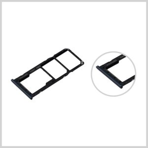 Sim Tray For Samsung A30F 305F in black