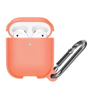 Case For Apple Airpods With Hanger And Hole For LED Papaya