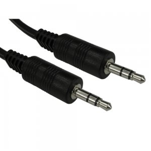 AUX Cable To 3.5mm Jack Audio 1.2m Long Black Budi