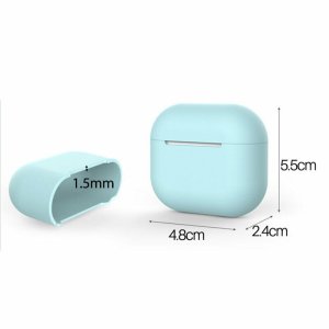 Case For Apple Airpod 3 Silicone Cover Skin in Coast Blue Earphone Charger Case